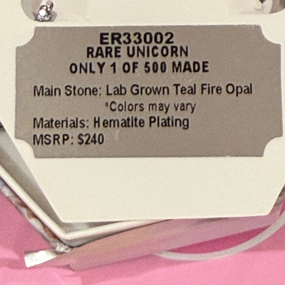 Bomb Party October RARE UNICORN 🦄 Necklace - Picture 2 of 2